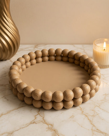 Decorative Tray With Sphere Edges