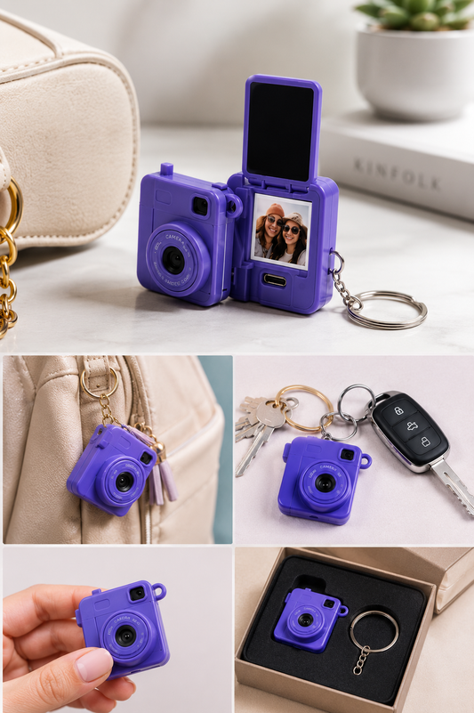 Polaroid Camera Keychain