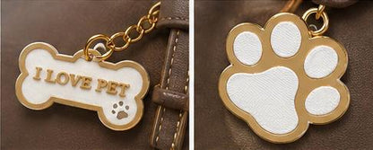 Dachshund Wiener Dog Keychain- Cute Sausage Dog Bag Charm With Paw & Bone Accessories
