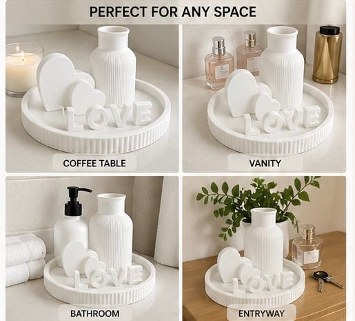 Kit Love (Tray + Vase + Letters)
