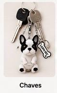 Bulldog Dog Keychain - Cute Puppy Bag Charm with Paw & Bone Accessories