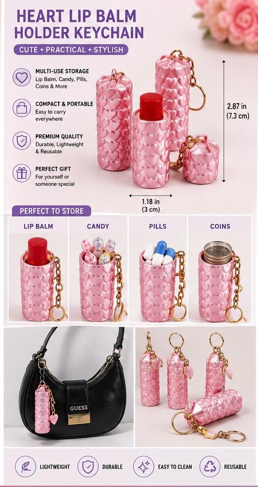 Heart Keychain Organizer