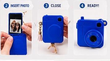 Polaroid Camera Keychain