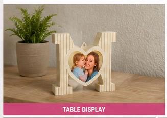 Decorative Letter M Photo Frame