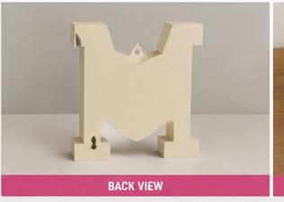 Decorative Letter M Photo Frame