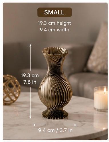 Aura Spiral Vase Set - 3 Piece Collection